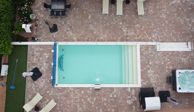 Villa Dalmatian with heated pool and whirlpool.