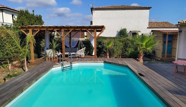 Villa de 3 chambres avec piscine privee jardin clos et wifi a Bessana