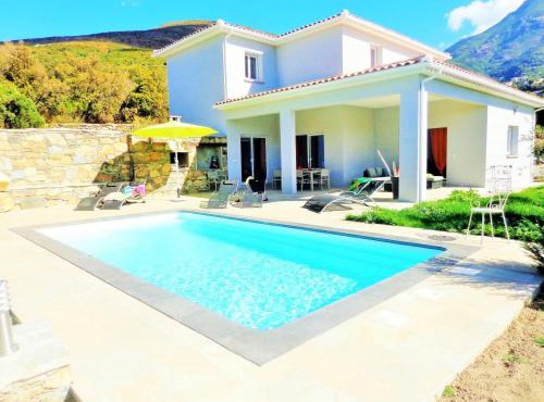 Villa de 4 chambres a Farinole a 900 m de la plage avec piscine privee jardin amenage et wifi