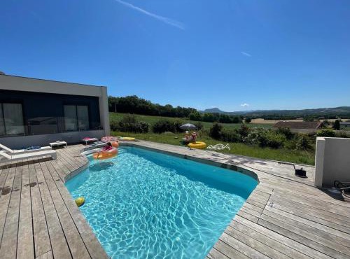 Villa de Eurre, piscine, calme et vue