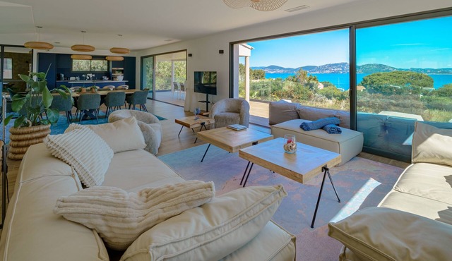 Villa de la Madrague Sea View - 100 m from a small beach - Giens Peninsula 12 P