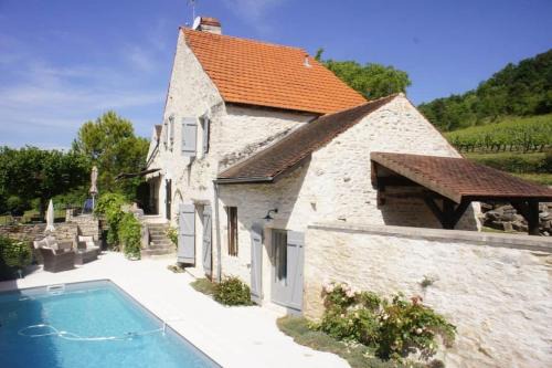 Villa de luxe La Jonchère, Piscine vue sur les vignes Beaune