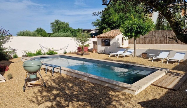 Villa de Vacances Avec Piscine à 7 min de Sommières, Petite Citée de Caractère