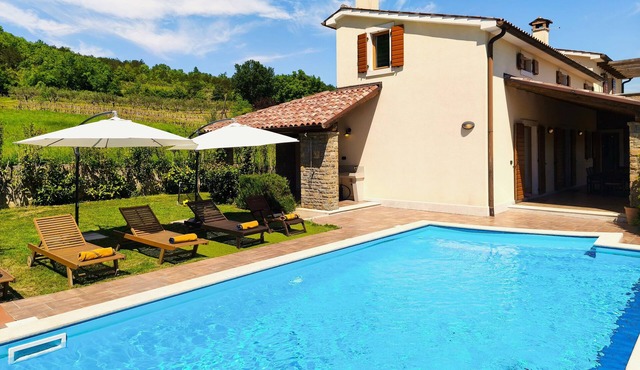 Villa Dol- a Traditional Istrian house with swimming pool, jacuzzi and sauna