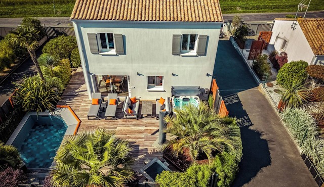 Villa Eden : Luxury with swimming pool near the Charente vineyards