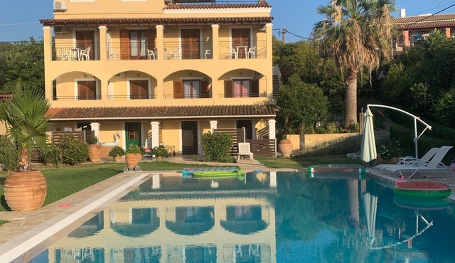 Villa Eleni Corfu: Seaview, Pool, Sleeps 10-20, Near Beach & Village! 🌊🏡