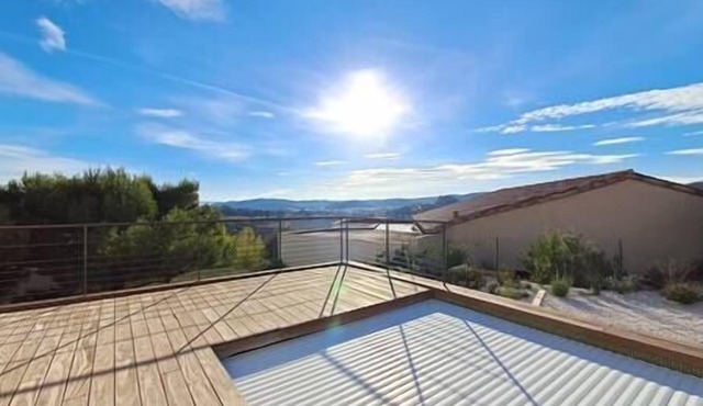 Villa Famara - View of the Corbières mountains