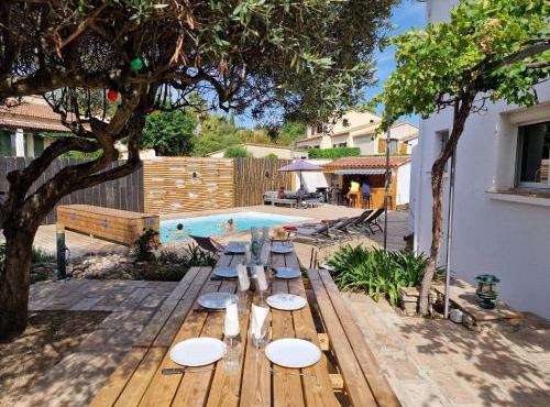 Villa Familiale avec Piscine proche de Sète et de Montpellier