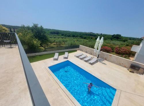 Villa FARO - new house, near beaches, heated pool, playroom, bbq, Salvore - Istria