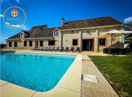 Villa festive HOMAZING piscine privée 1h de Paris