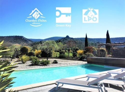 Villa Font Vive - Chambres d'hôtes éco-labellisées avec cuisine - Confort, calme et vue exceptionnels !