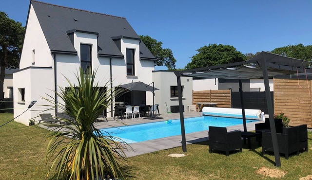 Villa for 10 people with heated pool - ERQUY