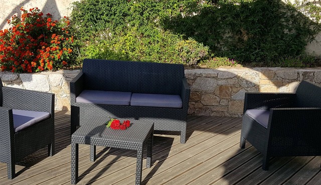 Villa, near Ile Rousse and the sea, lake and mountain view