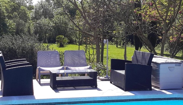 Villa "Idyllic guest wing of villa" with Mountain View, Pool, Garden, Terrace, A/C & Wi-Fi