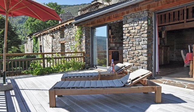 Villa in Ayguatébia-Talau with Garden & BBQ