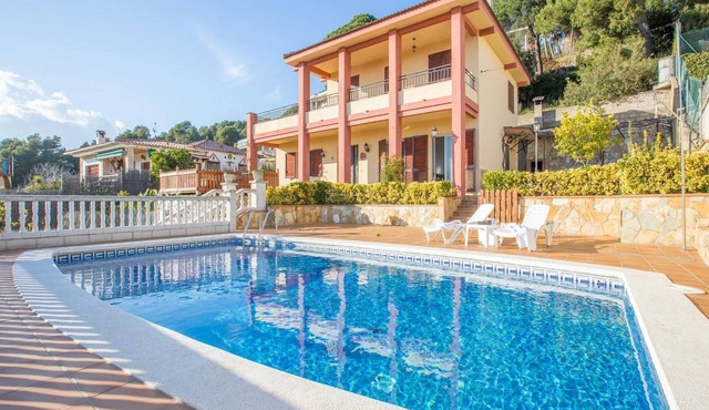 Villa in Blanes with Pool & Sea Views