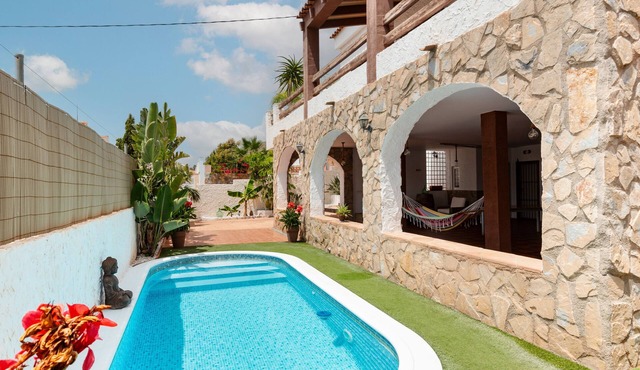 Villa 'Jardines De Cope' with Sea View, Private Pool and Air Conditioning