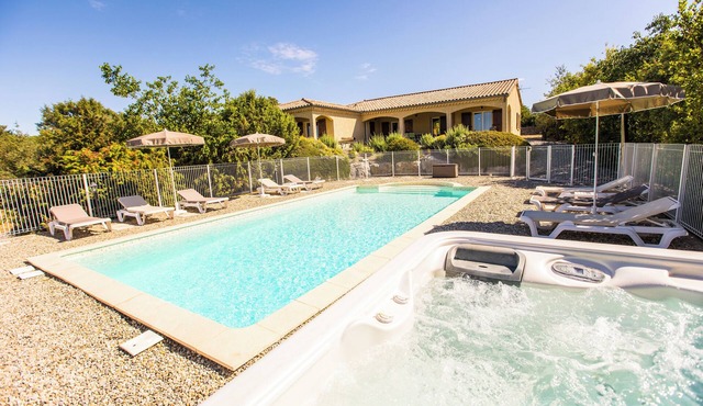 Villa L'Olivier with Private Pool and Spa in South Ardèche