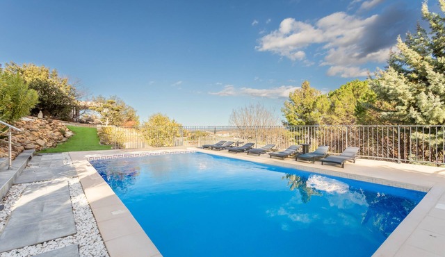 Villa 'La Bastide Des Albères' with Sea View, Private Pool and Wi-Fi