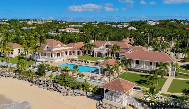 Villa Le Chateau des Palmiers | Beach Front - Located in Exquisite Plum Bay with Private Pool
