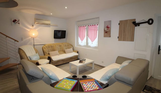 Villa 'Le-joie' with Shared Pool, Wi-Fi, and Air Conditioning