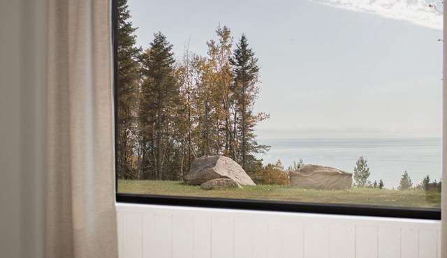 Villa Les Flots: Breathtaking view of the St Lawrence
