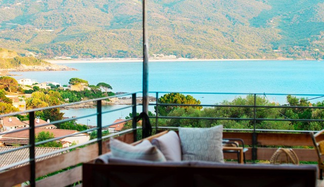 Villa located in Tiuccia, magnificent sea and maquis view