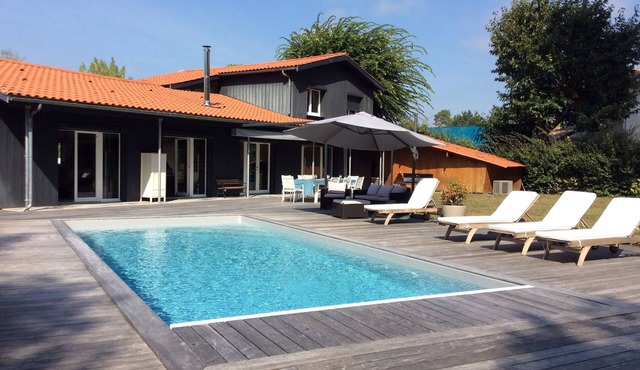 VILLA MANTA, facing the forest, with swimming pool. Peace, space and light