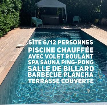 Villa Marcel Spa Sauna Billard Piscine 25mn de Bordeaux