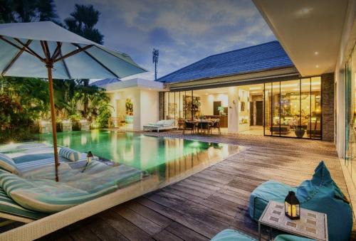 Villa Mette, 3BR Luxury Pool Villa, Walk to Beach & Finns Beach Club