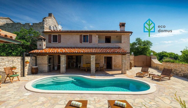 Villa Milica for 6 people in central Istria - pet friendly eco house with private pool