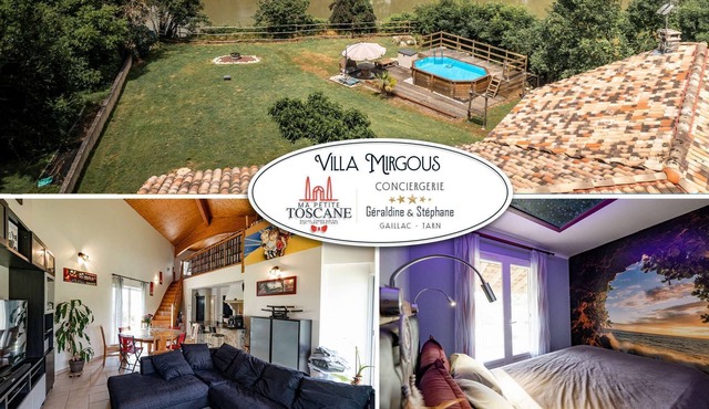 Villa Mirgous - Swimming pool - on the banks of the Tarn