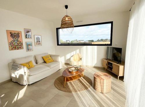 Villa Molène vue mer et jacuzzi - plage à 500 m