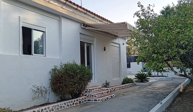 VILLA NEAR SEA AND MOUNTAINS IN TYPICAL VILLAGE
