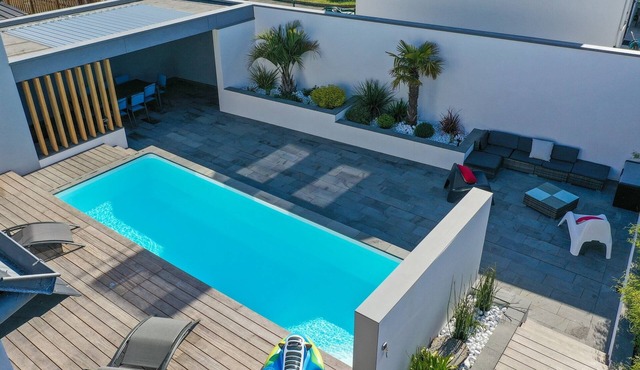 Villa Nymphéa - maison avec piscine chauffée St Gildas de Rhuys