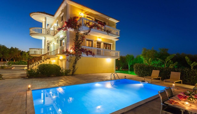 Villa 'Odysseus - Zante View' with Sea View, Private Pool & Wi-Fi