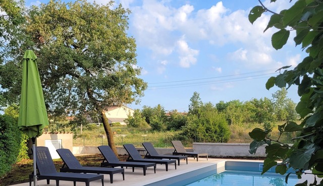 Villa Oleandar with pool in Rogovici near Porec 7 km from the beach