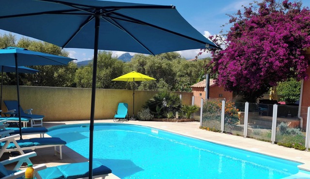 Villa ORINELLA ROSSA Ventiseri CORSE - swimming pool - 2 bedrooms - air conditioning - 5/6 pers