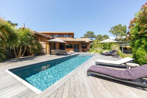 Villa Palombes au Cap Ferret charming villa with swimming pool