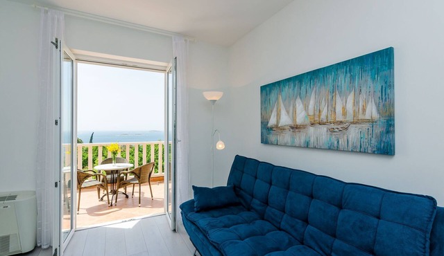 Villa Panorama Dubrovnik (A1) - Deluxe One Bedroom Apartment with Terrace and Sea View
