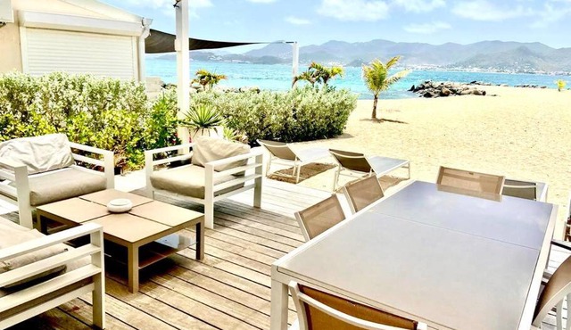 Villa Paradis Bleu Maison sur la plage, 2 chambres, piscines, tennis