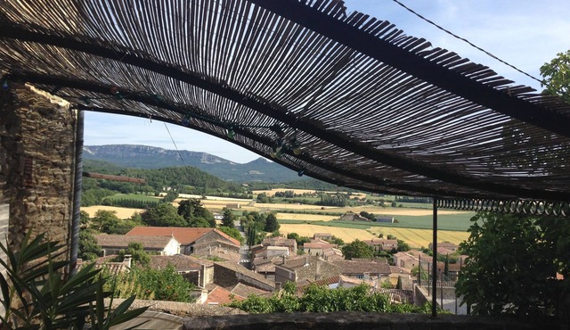 Villa perched at the top of the Drome