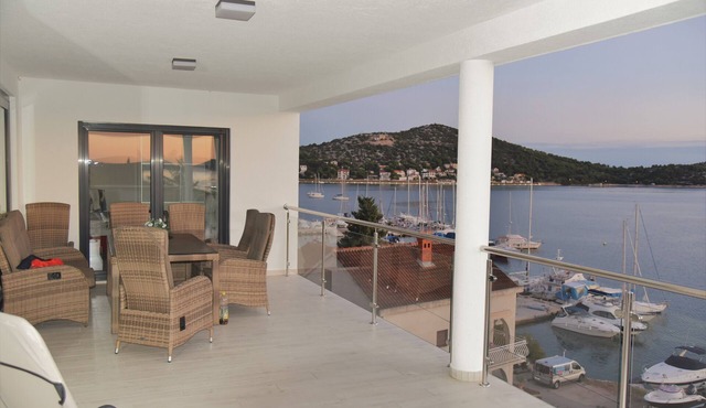 Villa Pina Tisno TOP* Luxury penthouse Panorama with fantastic sea view