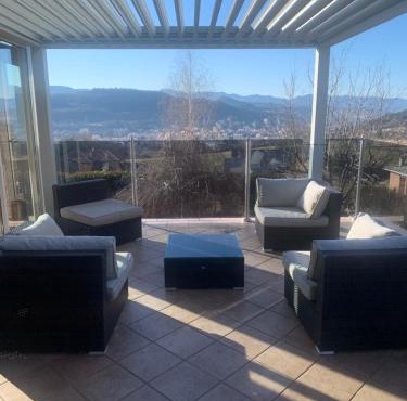 villa plein sud ensoleillée