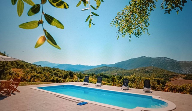 Villa Pocelje a beautiful view of nature and sea.