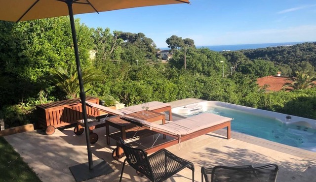 Villa Pour Vacances en Famille Avec spa de Nage sur la Côte Dazur