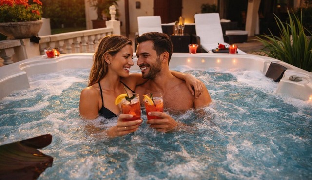 Villa prestige Piscine jacuzzi écran géant swim up bar