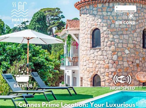 Villa Quartier Oxford garden & pool in Cannes AC