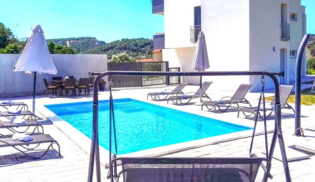 Villa Rab Paradise pool by Villas Guide