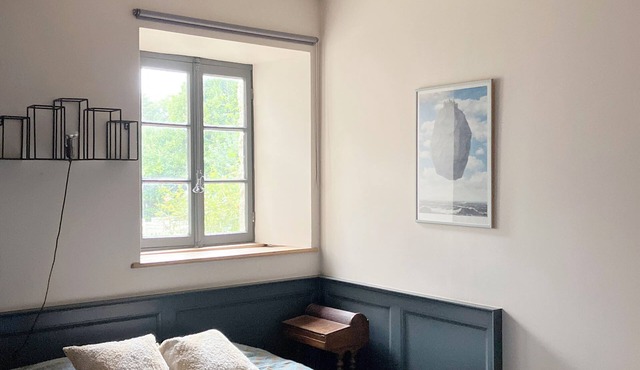 Villa Rosamonde, renovated 18th-century monastic school, large parish garden